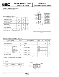 Datasheet MMBTA13 manufacturer KEC